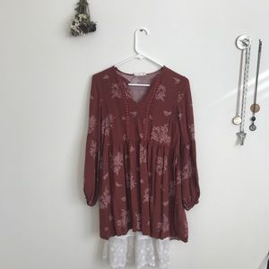 Altar’d State Dress with slip.